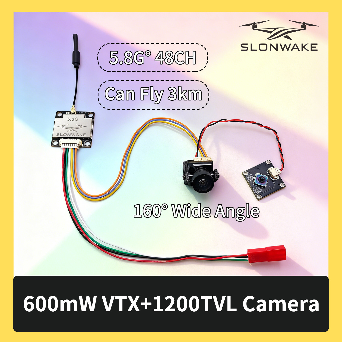 Drone Receiver - SLONWAKE 5.8G 600mW 7-24V FPV Video