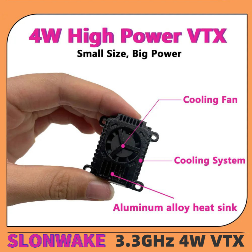 SLONWAKE FPV 3.3G 16CH 4000mW  - đánh giá và giá Drone Receiver