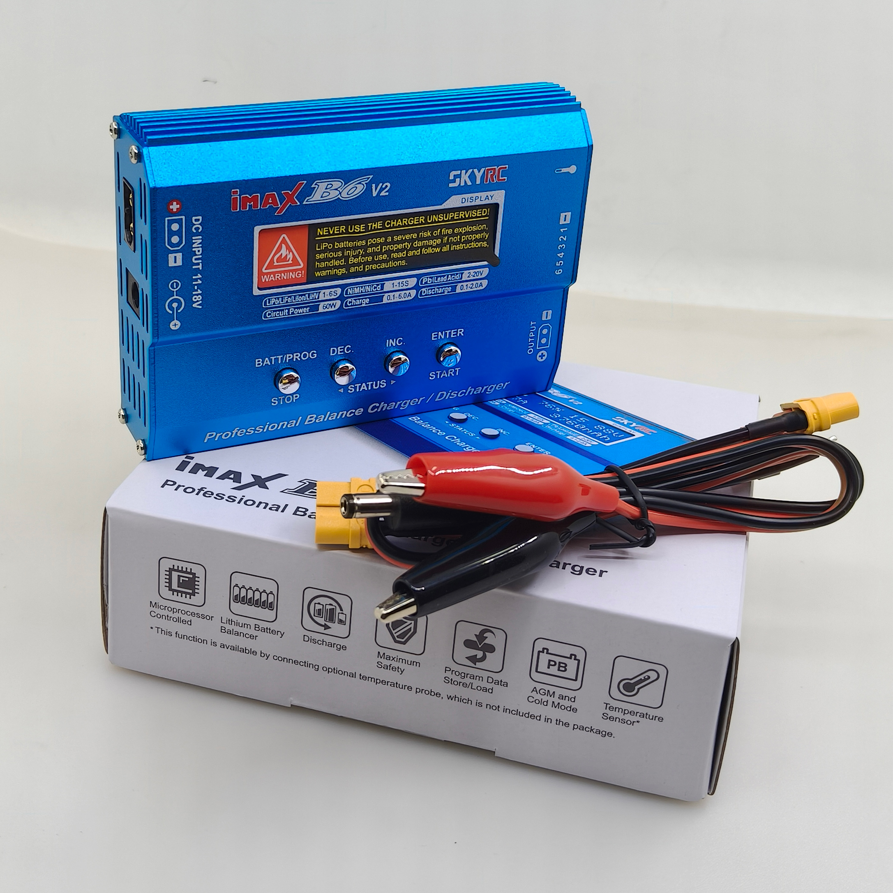 IMAX B6 / B6AC 80W T/XT60plug  - đánh giá và giá Drone Charger