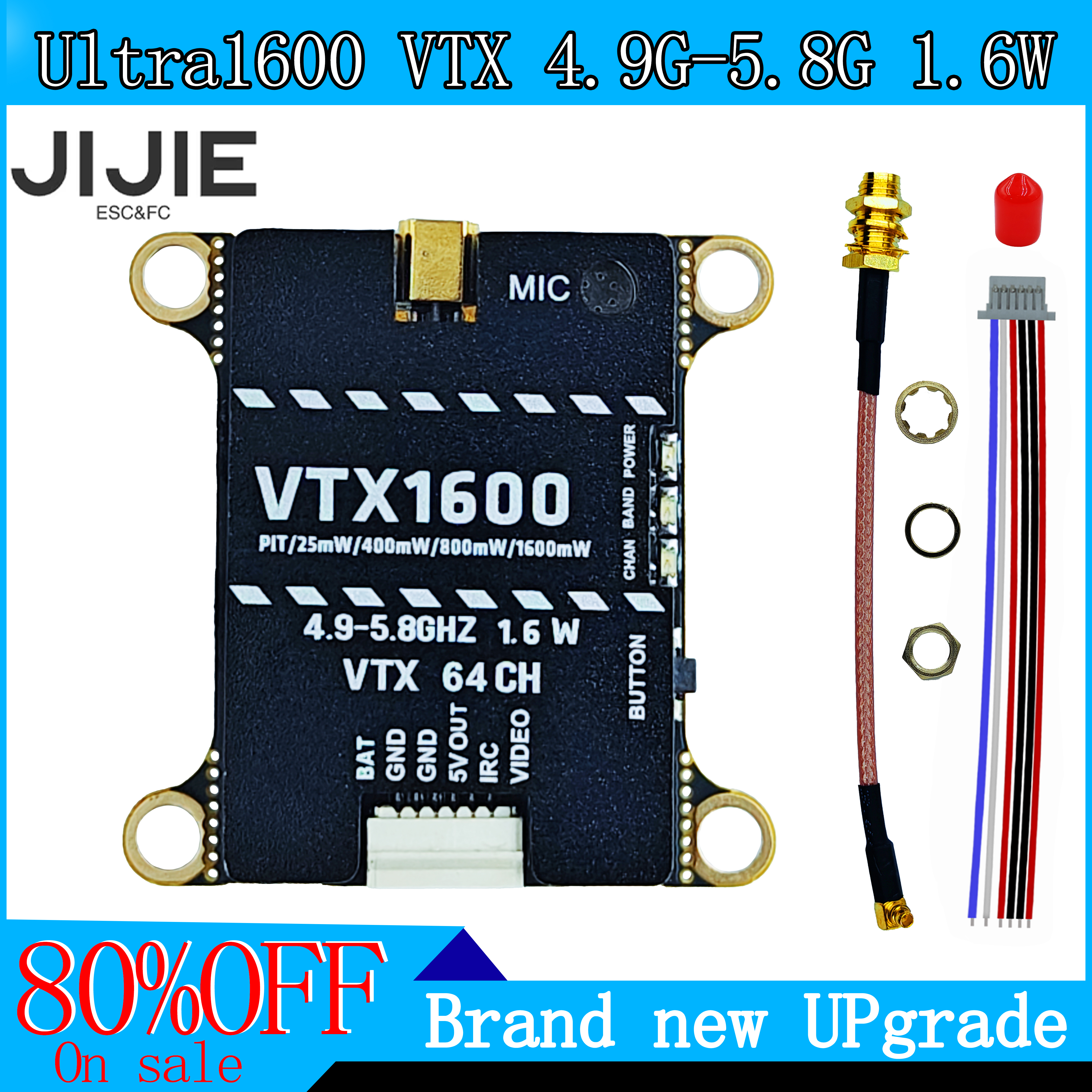 JIJIE Original new 1.6W VTX 2. - đánh giá và giá Drone Power Distribution Board