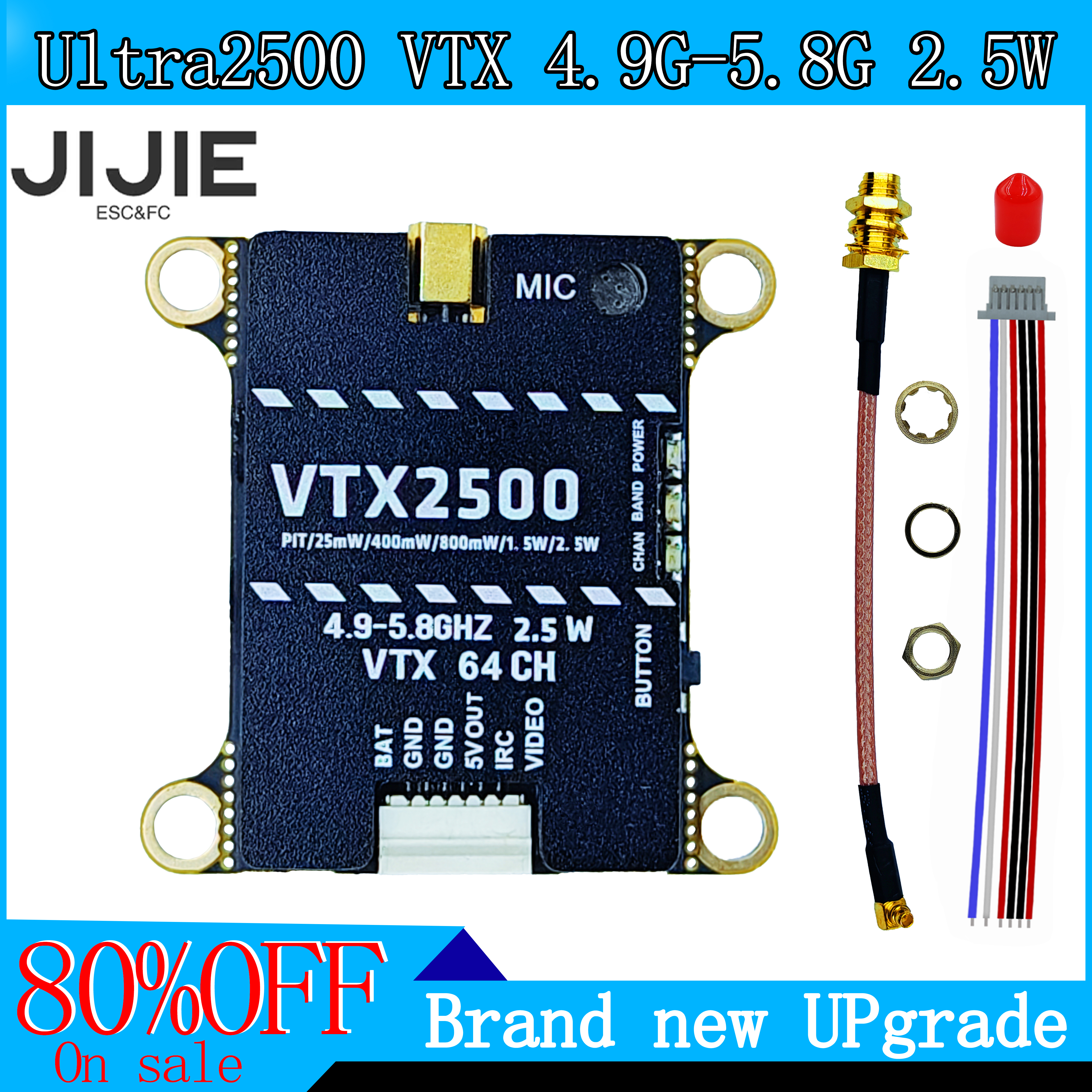 JIJIE Original new 1.6W VTX 2. - đánh giá và giá Drone Power Distribution Board
