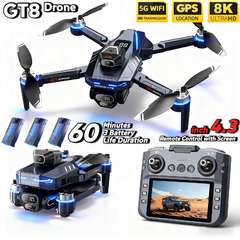 For Genuine GT8 Drone 4K Profe - đánh giá và giá Drone Gps Mount