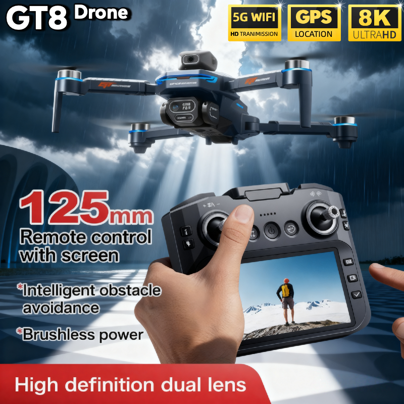 For Genuine GT8 Drone 4K Profe - đánh giá và giá Drone Gps Mount