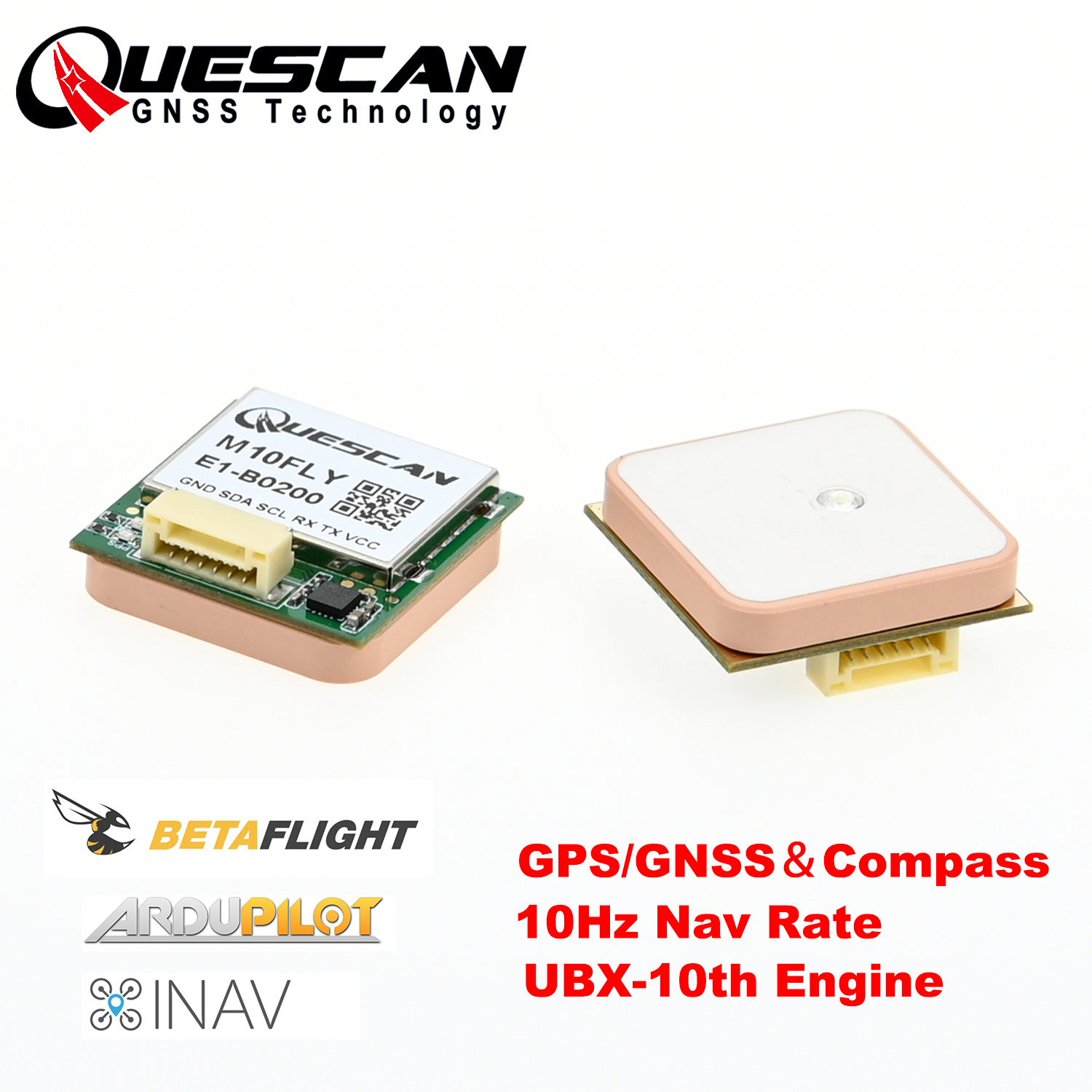 Quescan 25mm*25mm M10FLY 10Hz  - đánh giá và giá Drone Gps Module