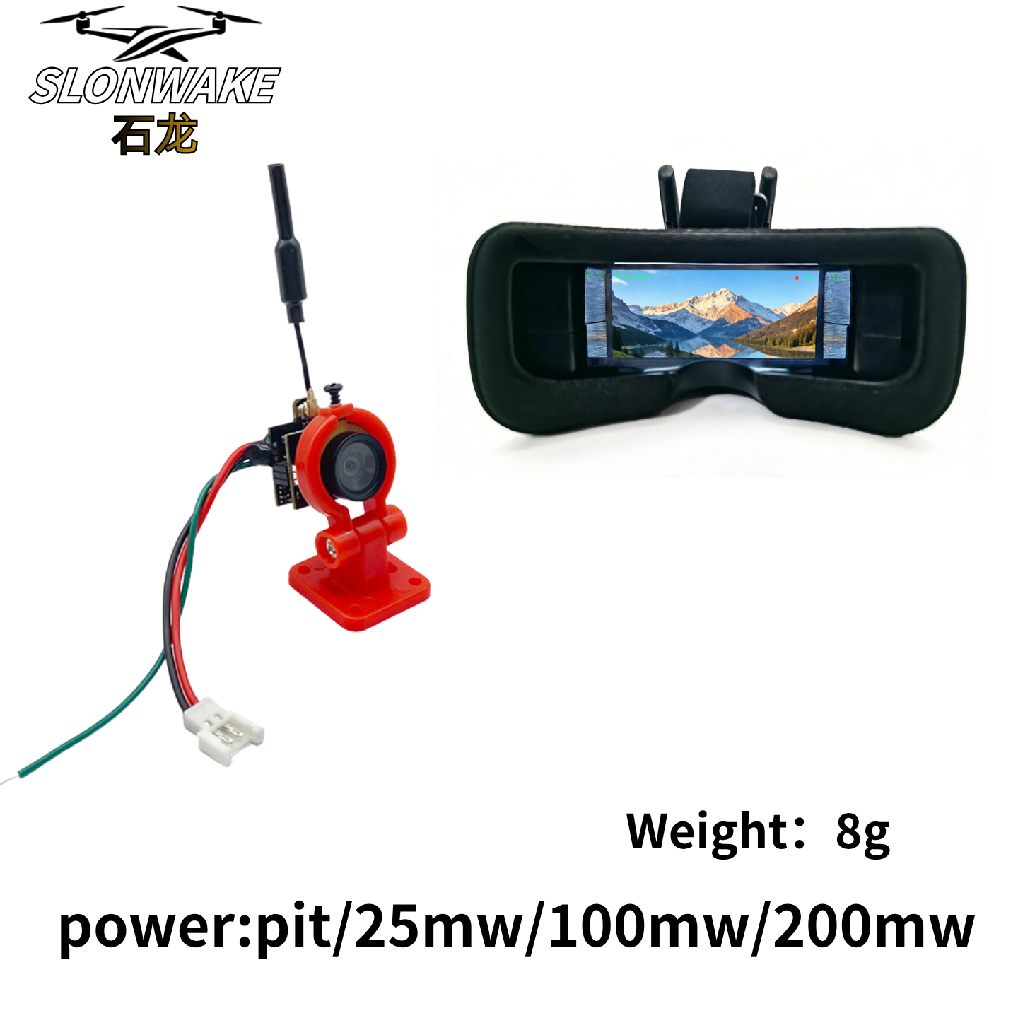Slonwake 5.8G 48CH 200mW FPV D - đánh giá và giá Drone Receiver