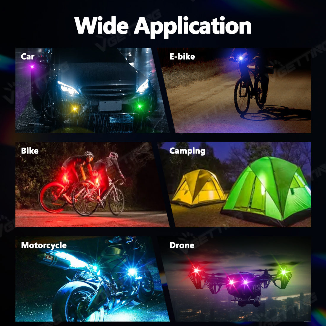 4Pcs Mini Drone Strobe Light 8 - đánh giá và giá Drone Led Light