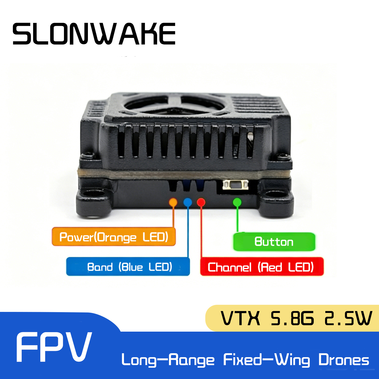 SLONWAKE 5.8G 48CH FPV Transmi - đánh giá và giá Drone Frame