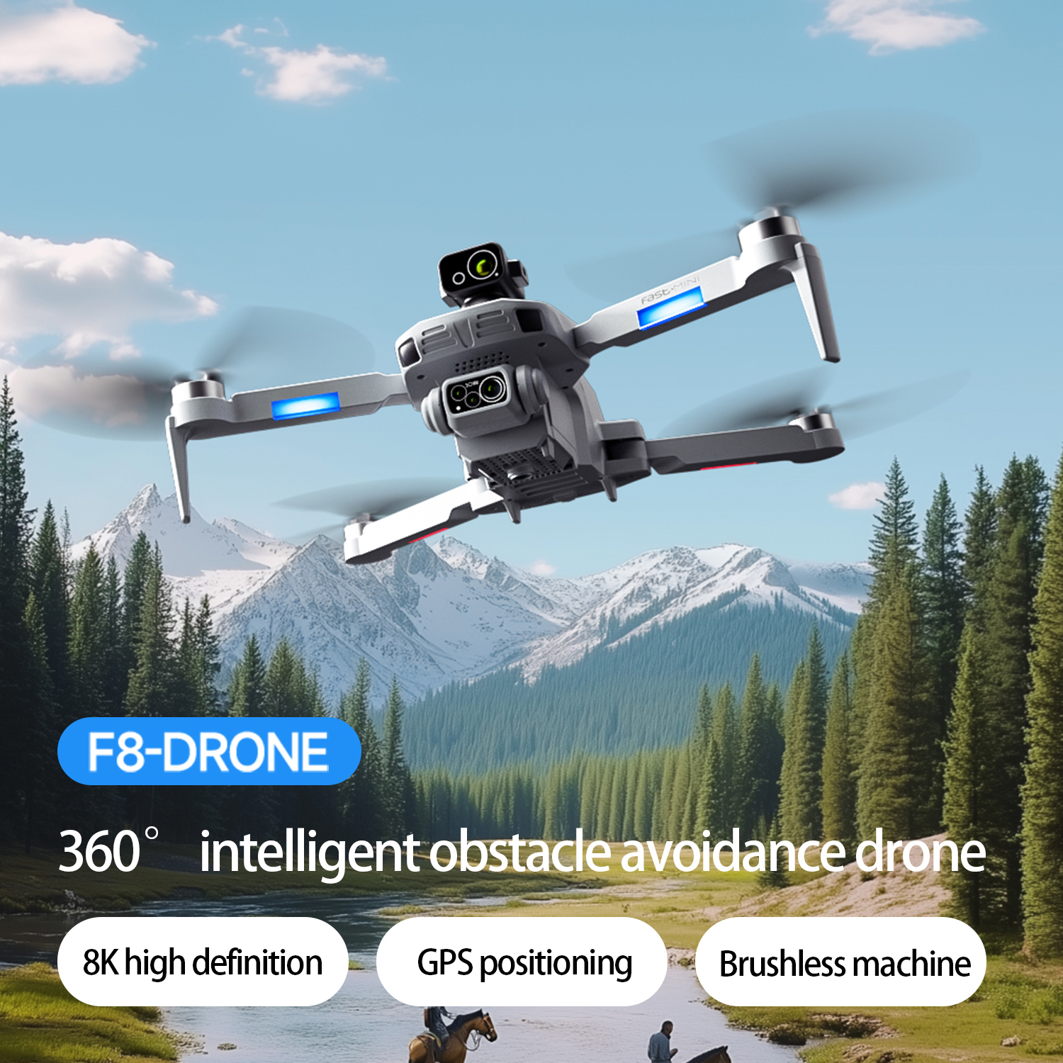 F8 MAX GPS Drone Professional  - đánh giá và giá Drone Gps Mount