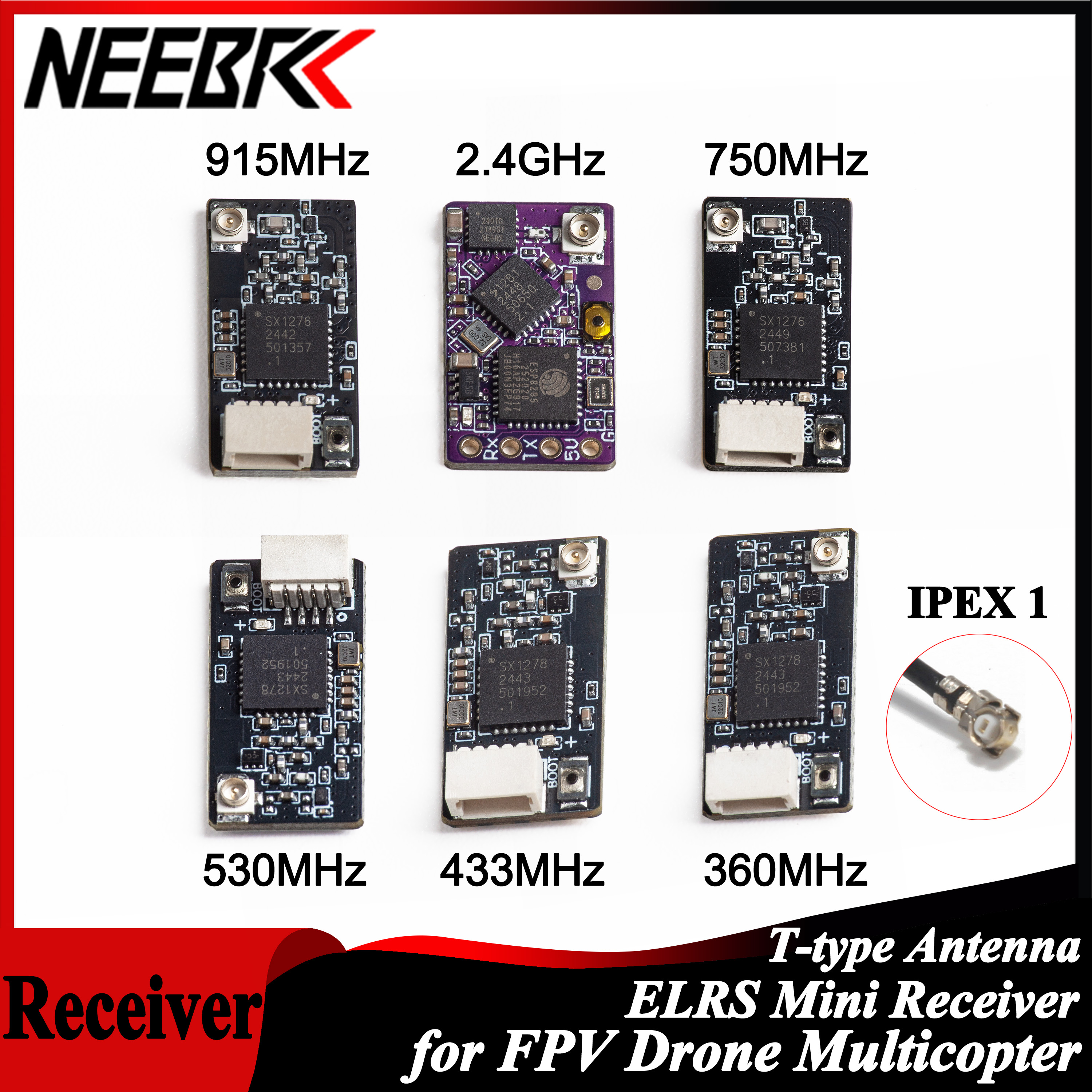 NEEBRC ELRS 2.4G/915Mhz/360Mhz - đánh giá và giá Drone Antenna