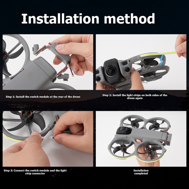 FULL-LED Light Strip For DJI A - đánh giá và giá Drone Led Light