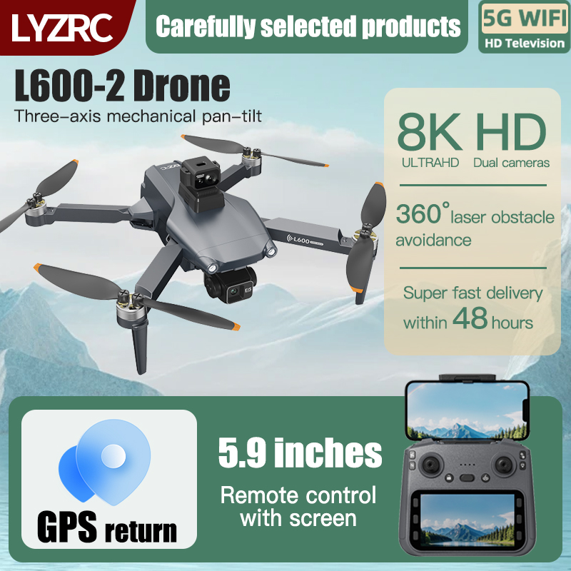 LYZRC L600-2 MAX GPS Drone 3-A - đánh giá và giá Drone Gps Mount