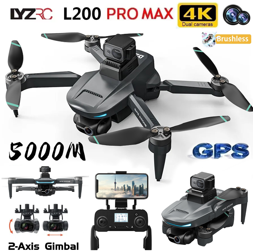 L200 Pro MAX GPS Drone 4K Prof - đánh giá và giá Drone Gps Mount