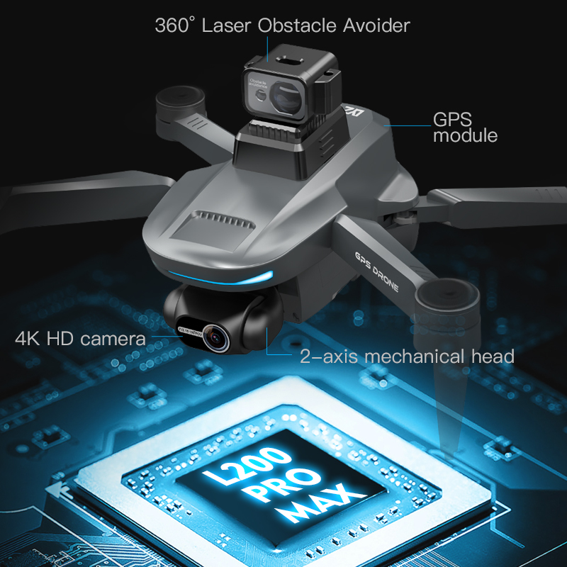 L200 Pro MAX GPS Drone 4K Prof - đánh giá và giá Drone Gps Mount