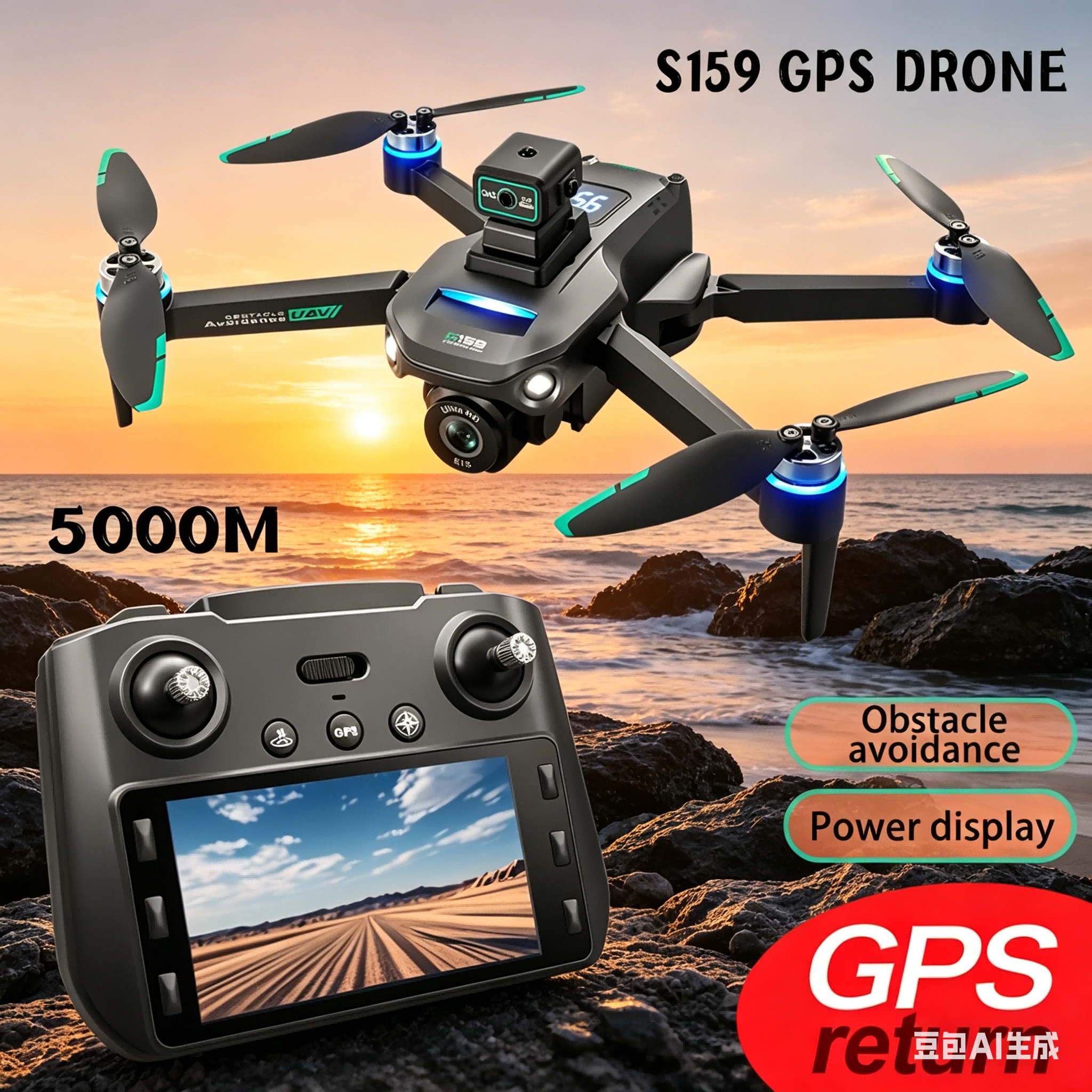 S159 GPS Drone 4K Profesional  - đánh giá và giá Drone Gps Module