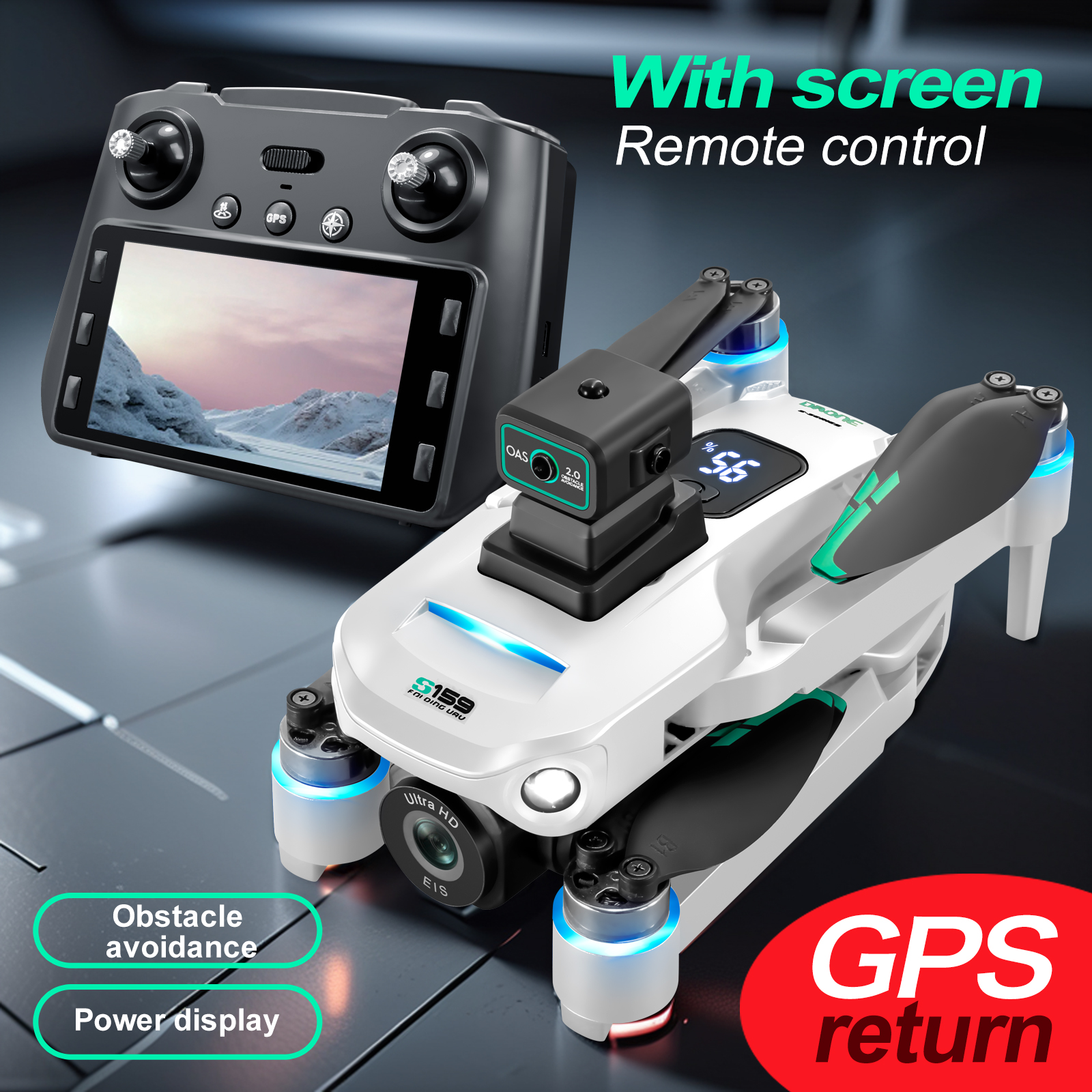 S159 GPS Drone 4K Profesional  - đánh giá và giá Drone Gps Module